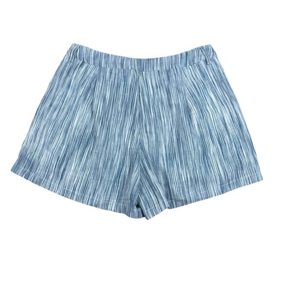 ALTAR’D STATE Blue Striped Space Dye Lightweight Shorts Women's Size Large - Picture 2 of 4